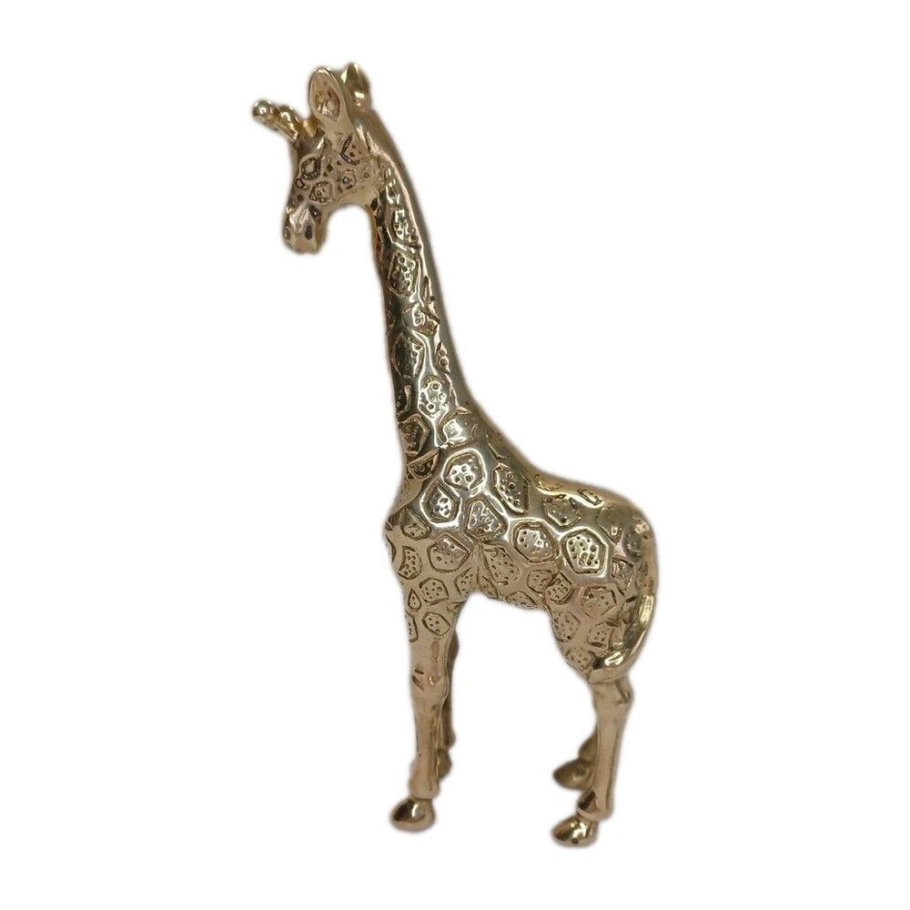 Gatco Solid Brass Giraffe Animal Figurine San Francisco MCM Safari Nursery Decor